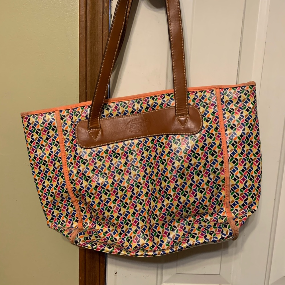 Fossil key per tote bag